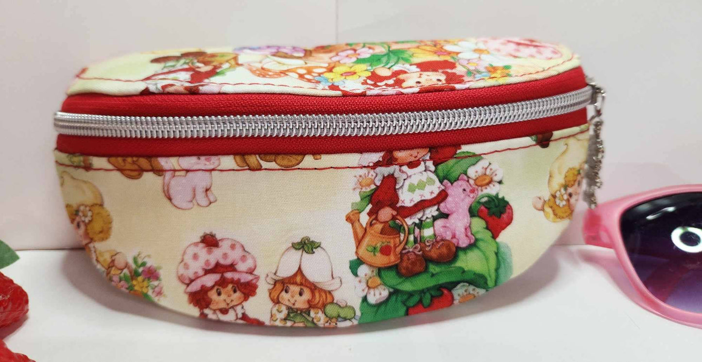 80's Strawberry Friends Zippered Sunglasses Glasses Case