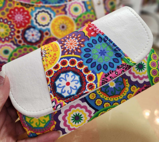 Rainbow Medallion, Colorful, Wallet, Accordion, Matching, Bright, SewAdrienneY