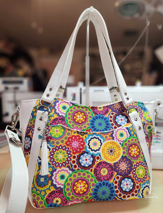 Colorful Medallions Large Handbag