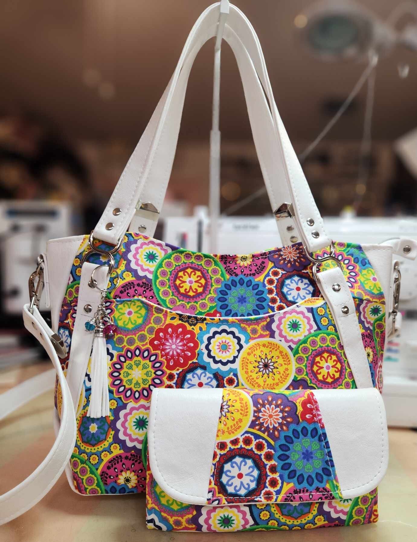 Colorful Medallions Large Handbag