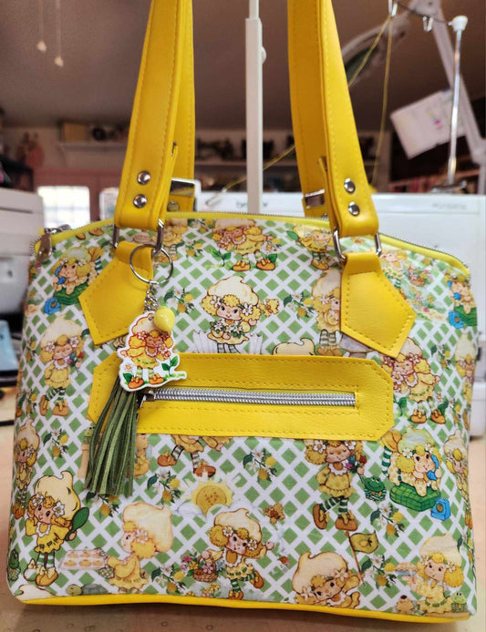 Scented Option! Lemon Girl Domed Handbag