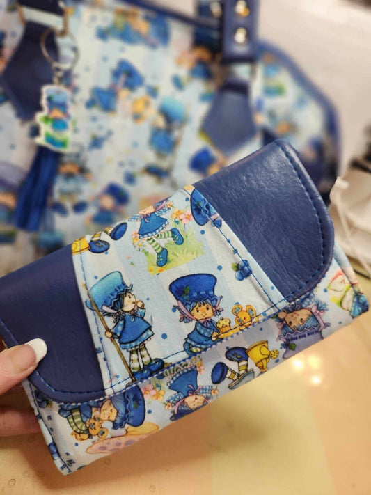 80's Blueberry Girl Accordion Wallet