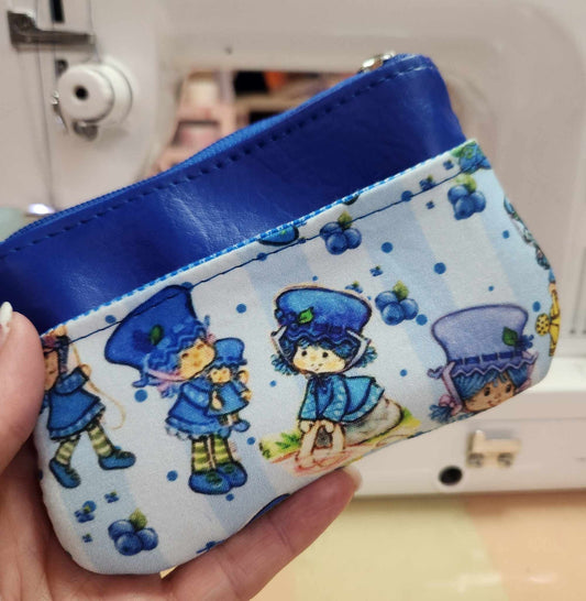 80's Blueberry Girl Zip-Up Cardholder