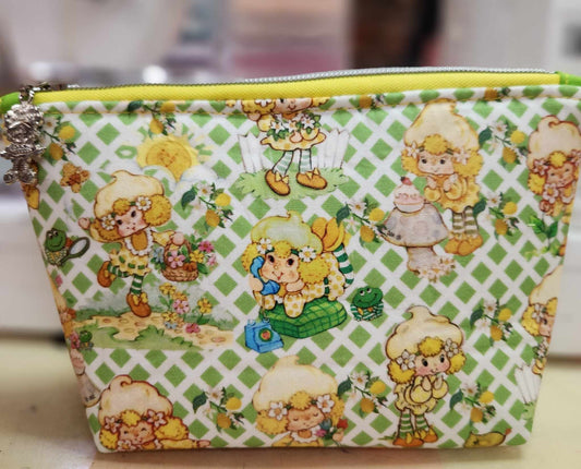 80's Lemon Girl Squared Zipper Pouch Three Sizes