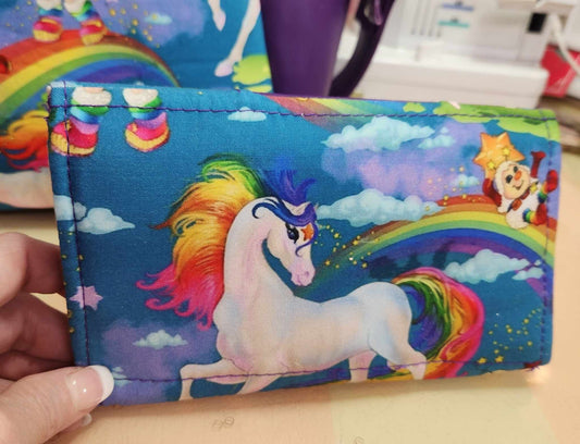 80's Rainbow Girl  & Friends Accordion Wallet