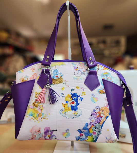 Classic 80's Bears Cousins Print Large Handbag