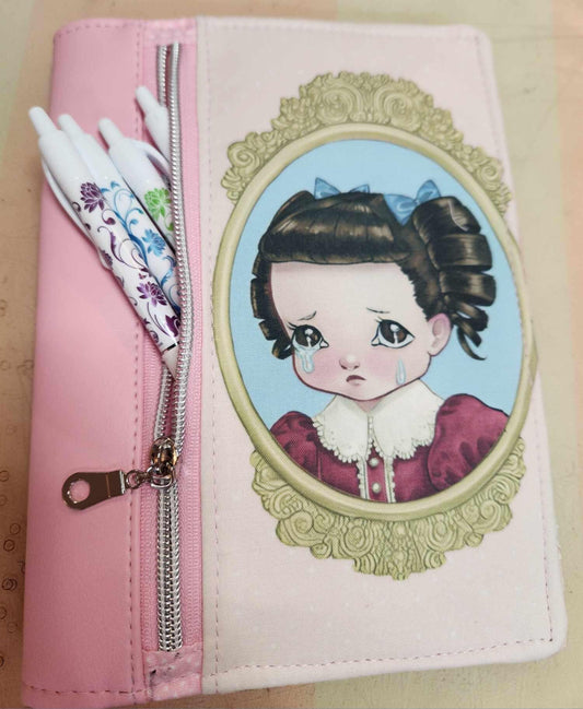 Inspired Crybaby Zipper Pocket Notebook Cover