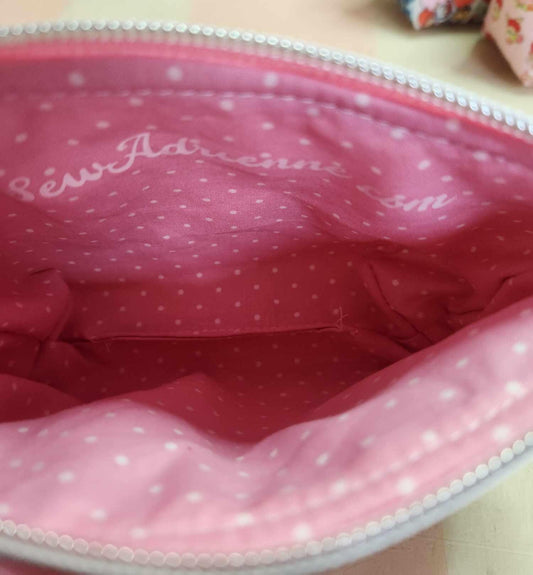 80's Cafe Ole Girl Squared Zipper Pouch Two Sizes