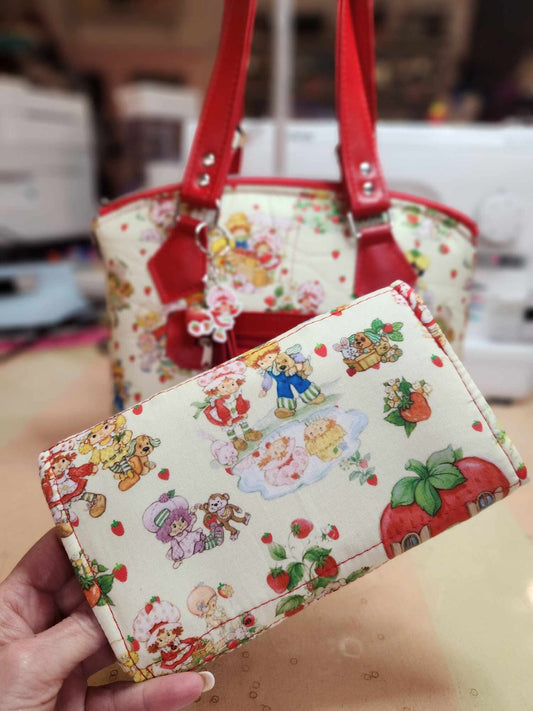 Strawberry Friends Yellow Wallet Accordion