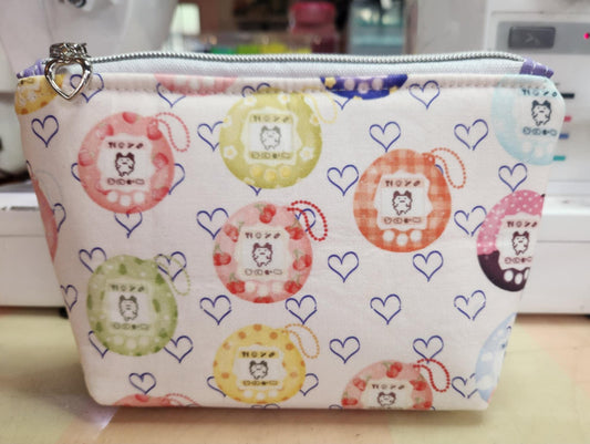 90's Digital Pet Squared Zipper Pouch Three Sizes