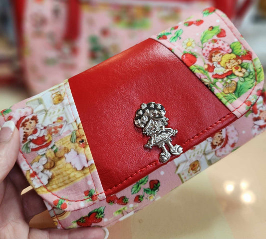 80's Strawberry Girl Accordion Wallet