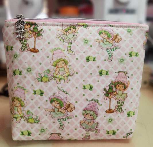 80's Lime Girl Squared Zipper Pouch Three Sizes