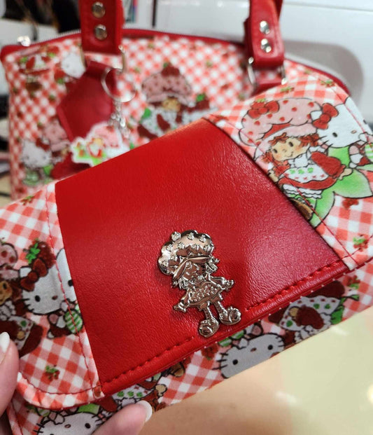 Strawberry Girl & Kitty Accordion Wallet
