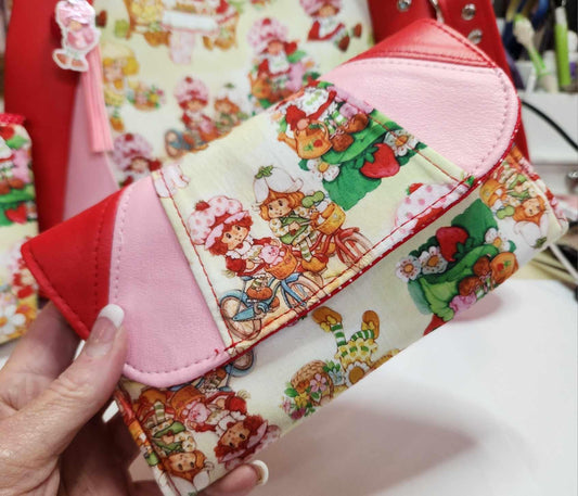 80's Strawberry Friends Accordion Wallet