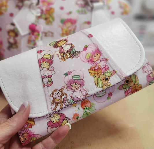 80's Raspberry Girl Accordion Wallet