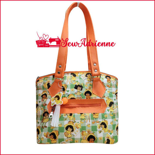 Scented Option! Orange Blossom, Strawberry Shortcake Friend, Domed Handbag, Shoulder Bag, Gift, Purse, 80's Cartoon, SewAdrienneY