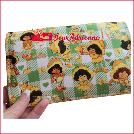 80's Orange Girl Accordion Wallet