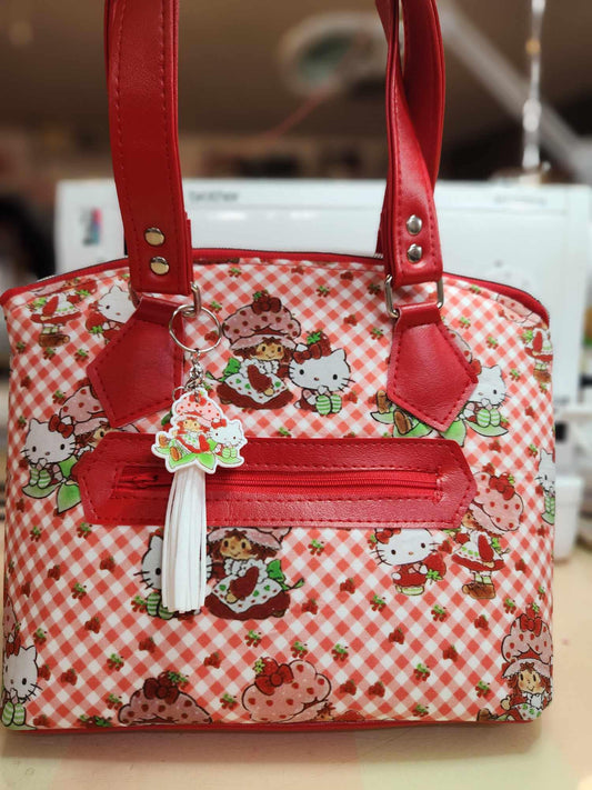 Scented Option! 80's Strawberry Girl & Kitty Domed Handbag