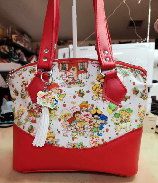 Scented Option! Strawberry Friends Domed Handbag