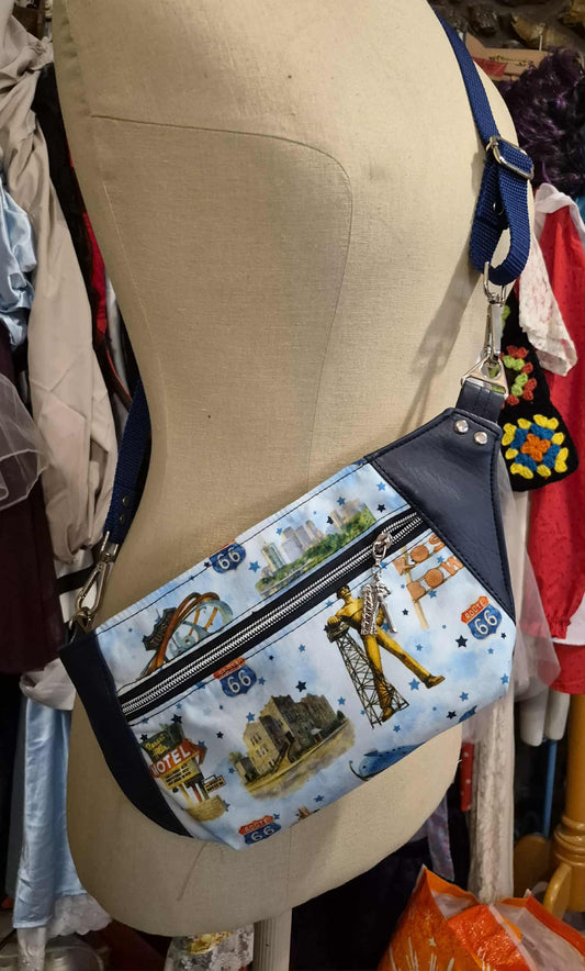 Route 66 Tulsa Icons Fanny Pack Sling Pack