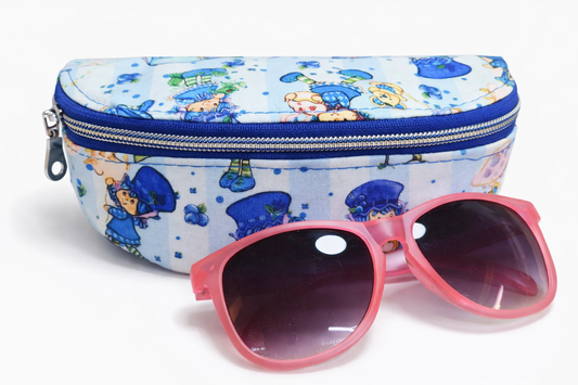80's Blueberry Girl Zippered Sunglasses Glasses Case
