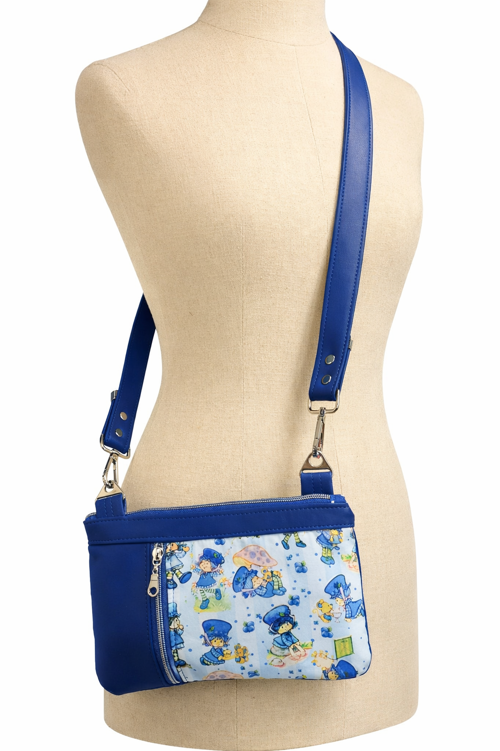 Scented Option! Blueberry Girl Crossbody Zippered Clutch