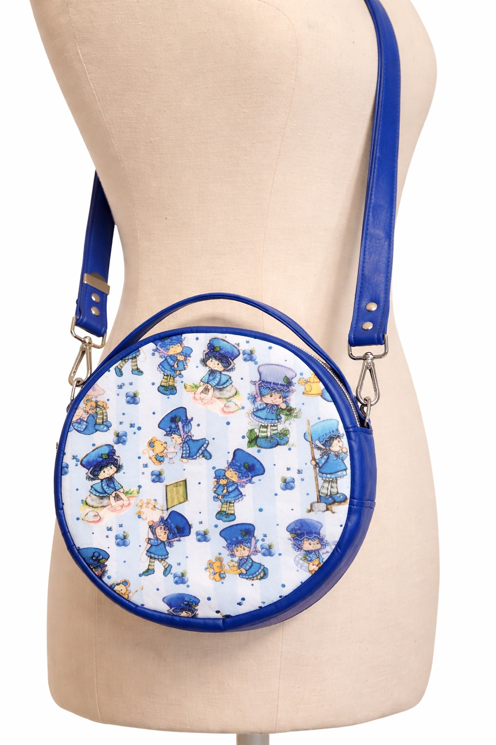 Scented Option! 80's Blueberry Girl Circle Crossbody Bag