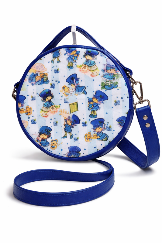 Scented Option! 80's Blueberry Girl Circle Crossbody Bag