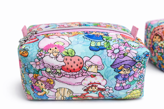 80's Strawberry Friends Boxed Zipper Pouch