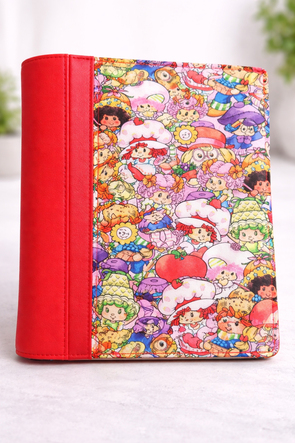 Strawberry Friends Or Blueberry Muffin Notebook Cover Zipper Front Pocket Two Sizes