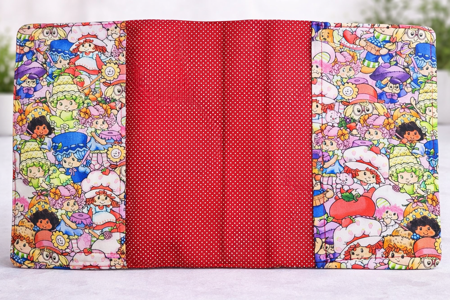 Strawberry Friends Or Blueberry Muffin Notebook Cover Zipper Front Pocket Two Sizes