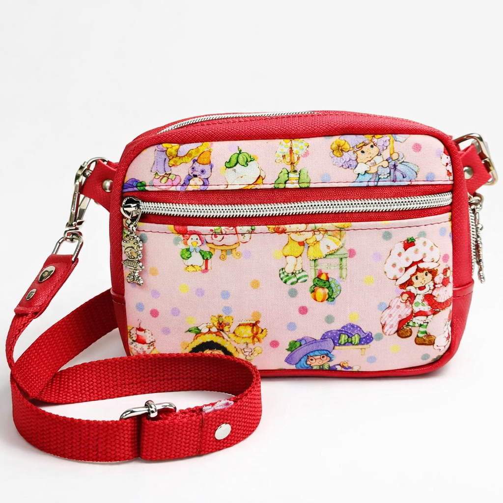 Scented Option! Strawberry Friends Party Dresses Small Sling, Fanny, Hip Pack