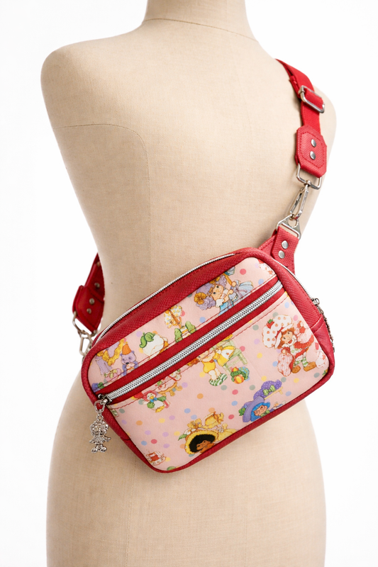 Scented Option! Strawberry Friends Party Dresses Small Sling, Fanny, Hip Pack