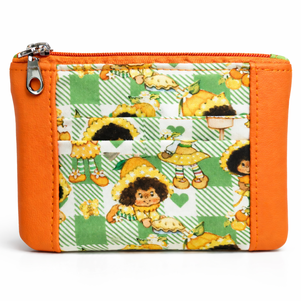 80's Orange Girl Zip-Up Cardholder