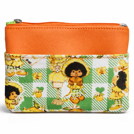 80's Orange Girl Zip-Up Cardholder