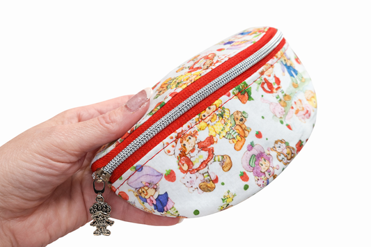 80's Strawberry Girl Zippered Sunglasses Glasses Case