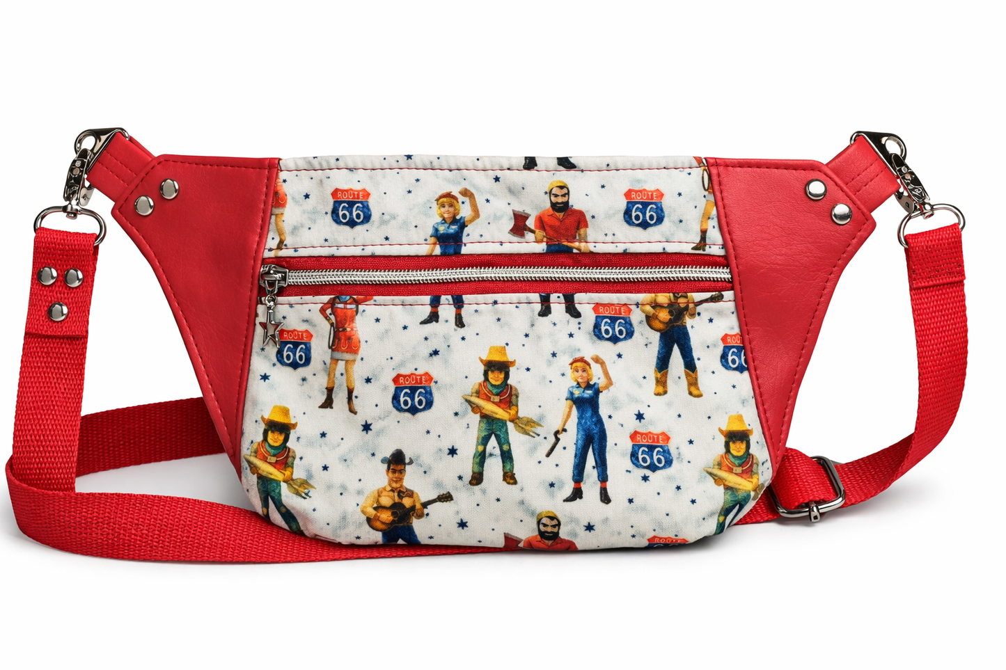 Buck Atoms Land of the Giants Route 66 Tulsa Fanny Pack Sling Pack