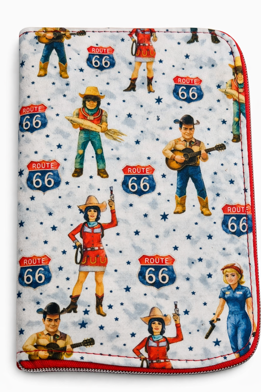 Buck Atoms Land of the Giants Route 66 Tulsa Zip Around Travel Wallet