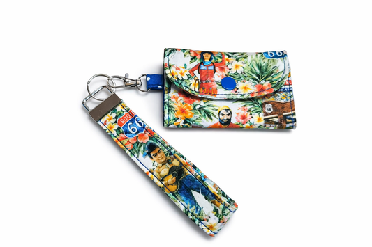 Buck Atoms Hawaiian Land of the Giants Route 66 Tulsa Key Fob & Card Holder Set