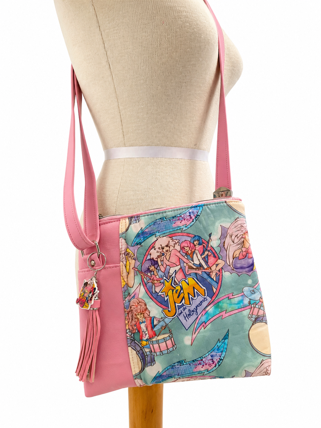 80's Pastel Rockers Jem Crossbody Bag