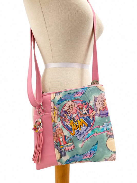 80's Pastel Rockers Jem Crossbody Bag