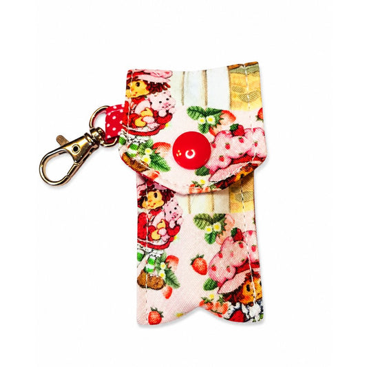 Strawberry Shortcake Girl Lip Balm Holder Clip