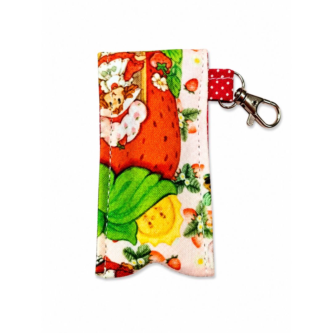 Strawberry Shortcake Girl Lip Balm Holder Clip