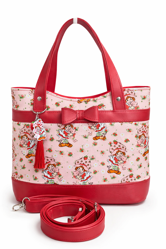 Scented Option! Originial 1978 Drawing Strawberry Girl Collab with Creator Muriel J. Fahrion Handbag