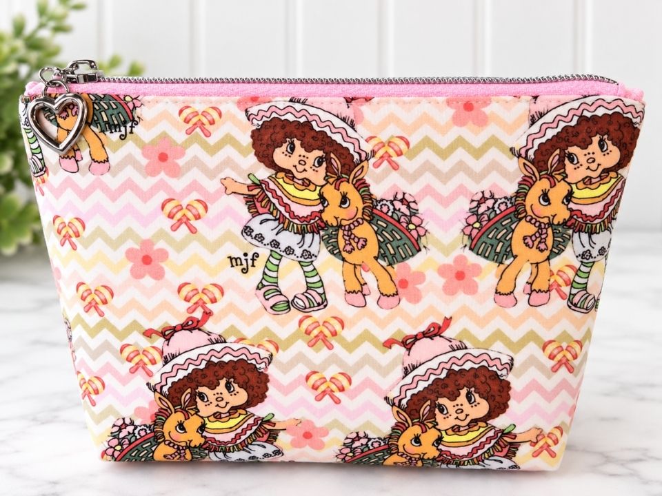 Cafe Ole´ Art Collab with Creator Muriel J. Fahrion Squared Zipper Pouch Two Sizes