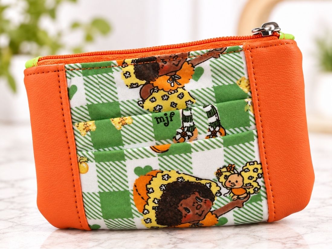 Orange Blossom Collab with Creator Muriel J. Fahrion Zip-Up Cardholder