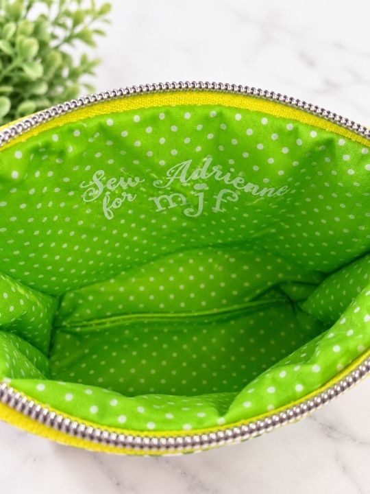 Lemon Meringue Art Collab with Creator Muriel J. Fahrion Squared Zipper Pouch Two Sizes