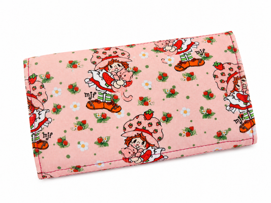 Originial 1978 Drawing Strawberry Girl Collab with Creator Muriel J. Fahrion Accordion Wallet