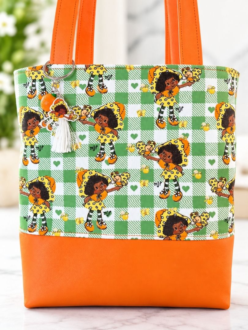 Orange Blossom Collab with Creator Muriel J. Fahrion Zippered Tote Bag