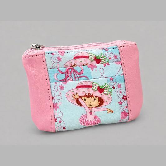 Early 2000's Strawberry Ballerina Girl Zip-Up Cardholder